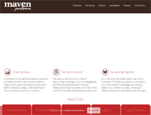 Tablet Screenshot of mavenpartners.net